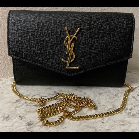 ysl sunset chain wallet small|ysl uptown wallet on chain.